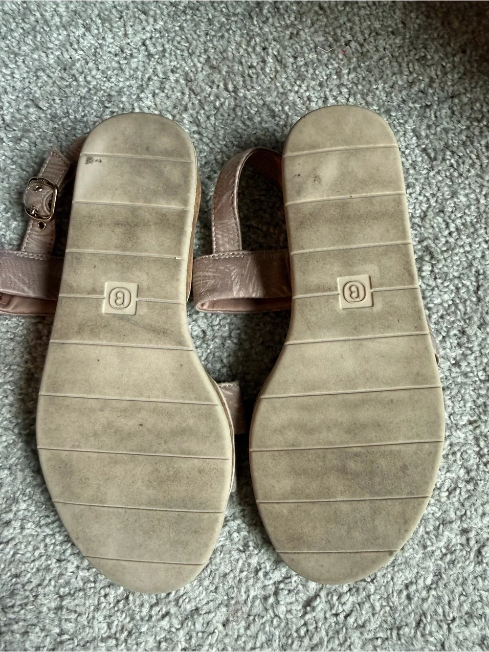 BZees Radiant Cork Wedge Strappy Sandal 7.5